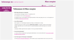 Desktop Screenshot of mineresepter.no