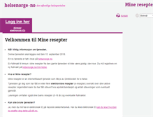 Tablet Screenshot of mineresepter.no